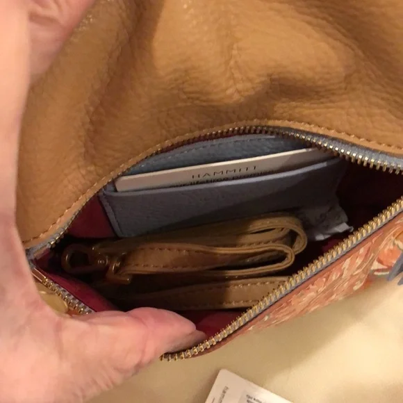 HAMMITT DILLON SMALL CLUTCH/SHOULDER/CB Garden Party Pink + 5 NORTH WALLET NWT - Picture 9 of 16